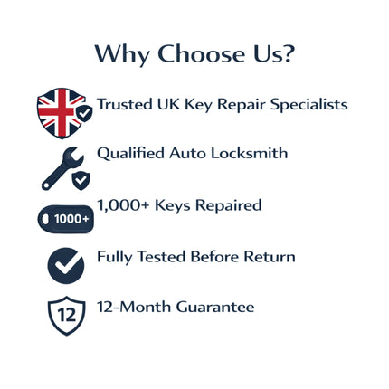Citroen DS3 2 Button Remote Flip Key Repair Service 2009-2017