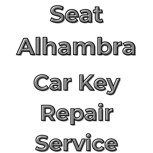 Seat Alhambra 2010 - 2017 Car Key Repair Service 3 Button Central Locking Fob