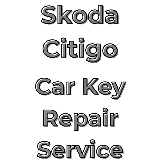 Skoda Citigo 2011 - 2018 Car Key Repair Service 3 Button Central Locking Fob
