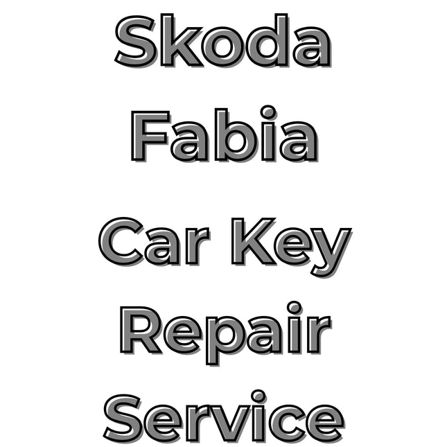 Skoda Fabia 2011 - 2014 Car Key Repair Service 3 Button Central Locking Fob