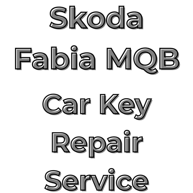 Skoda Fabia 2014 - 2021 Car Key Repair Service 3 Button Central Locking Fob MQB
