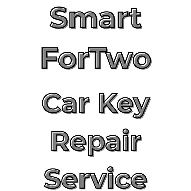 Smart ForTwo 2014 - 2018 Car Key Repair Service 3 Button Central Locking Fob