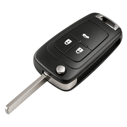 3 button flip key extended with lock and unlock buttons