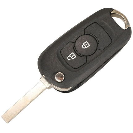 Vauxhall Astra Key Fob Case Replacement Cover 2 Button Flip Black Remote Repair