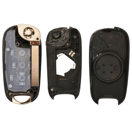 Vauxhall Astra Key Fob Case Replacement Cover 2 Button Flip Black Remote Repair
