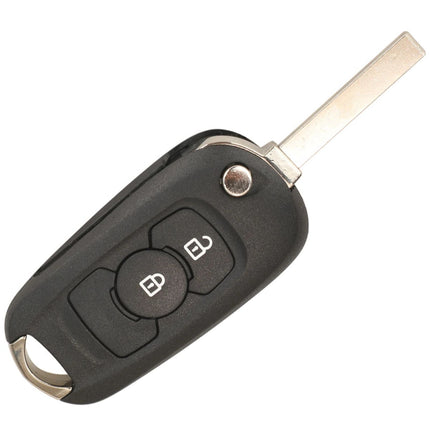 Vauxhall Astra Key Fob Case Replacement Cover 2 Button Flip Black Remote Repair
