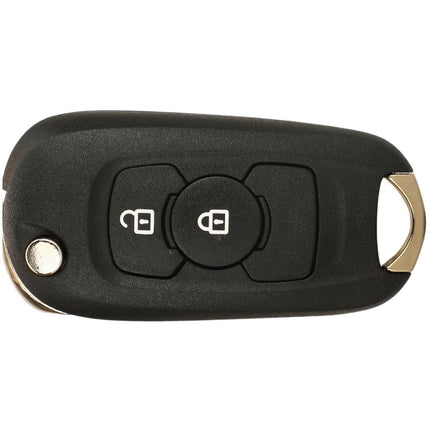 Vauxhall Astra Key Fob Case Replacement Cover 2 Button Flip Black Remote Repair