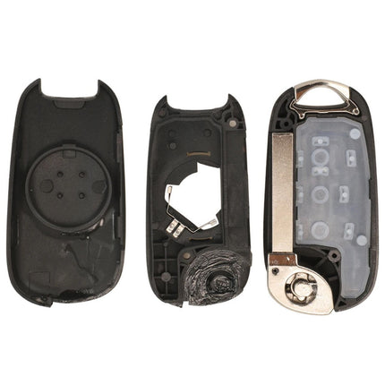 Vauxhall Astra Key Fob Case Replacement Cover 2 Button Flip Black Remote Repair