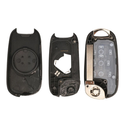 Flip key shell for Vauxhall Astra K remote with lock and unlock buttons