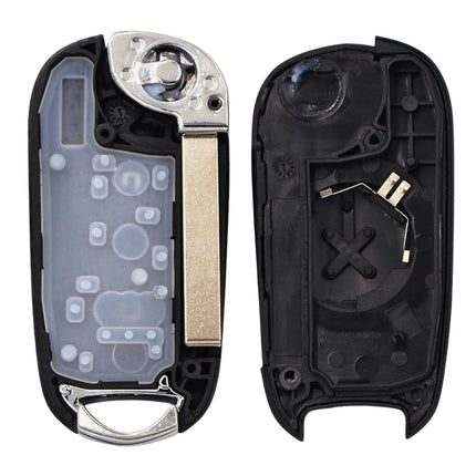 Vauxhall Astra Key Fob Case Replacement Cover 3 Button Flip Black Remote Repair