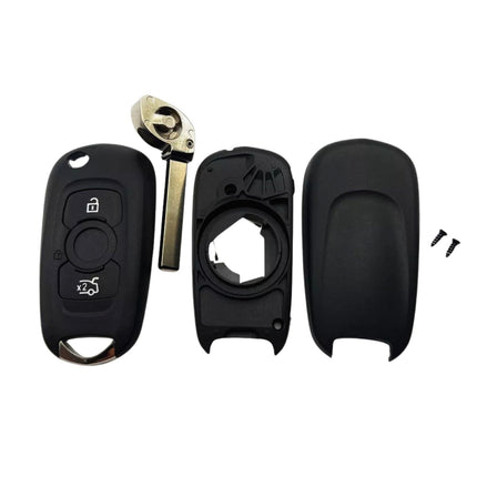 Vauxhall Astra Key Fob Case Replacement Cover 3 Button Flip Black Remote Repair