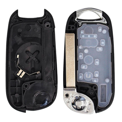 Vauxhall Astra Key Fob Case Replacement Cover 3 Button Flip Black Remote Repair