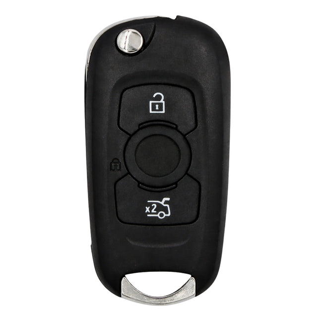 Vauxhall Astra K flip key replacement casing front view with lock unlock and boot buttons