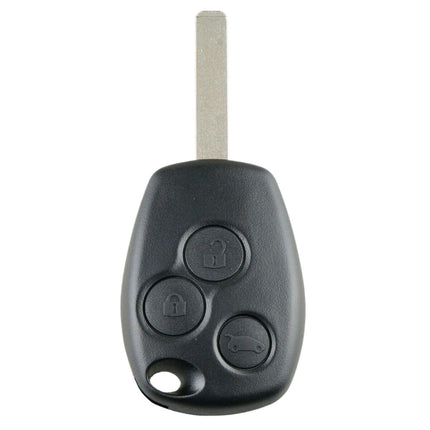 Vauxhall car key fob with three buttons on a white background