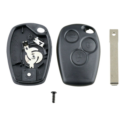 Vauxhall Movano Van 3 Button Key Fob Cover Replacement Smart Black Case Repair