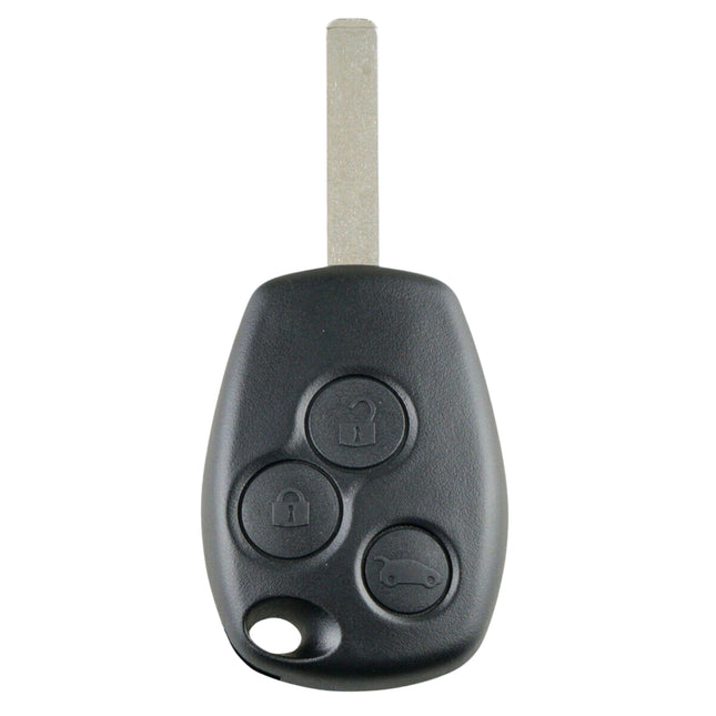 Replacement 3 button car key fob case for Vauxhall models with VA2 blade