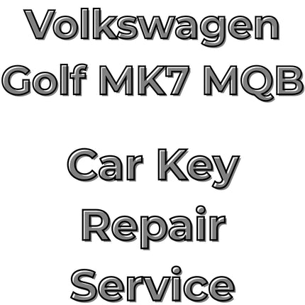 Volkswagen VW Golf MK7 2012 - 2020 Car Key Repair Service 3 Central Locking Button Fob MQB