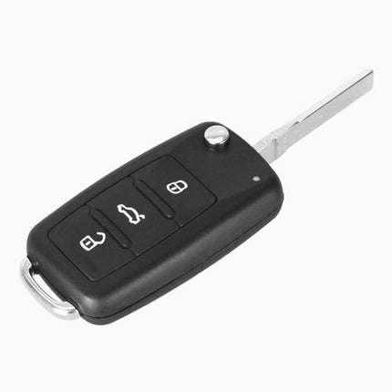 Volkswagen VW Sharan Key Fob Cover 3 Button Black Case Replacement Remote Repair