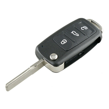 Volkswagen VW Sharan Key Fob Cover 3 Button Black Case Replacement Remote Repair