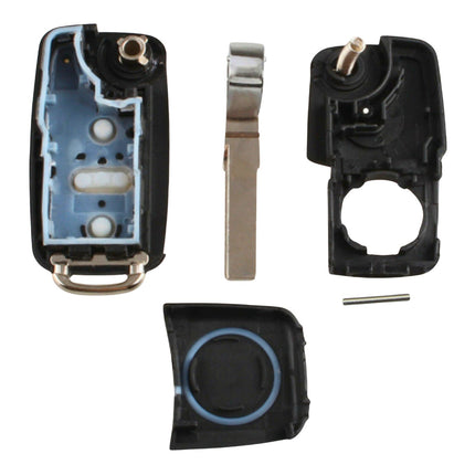 Volkswagen VW Sharan Key Fob Cover 3 Button Black Case Replacement Remote Repair