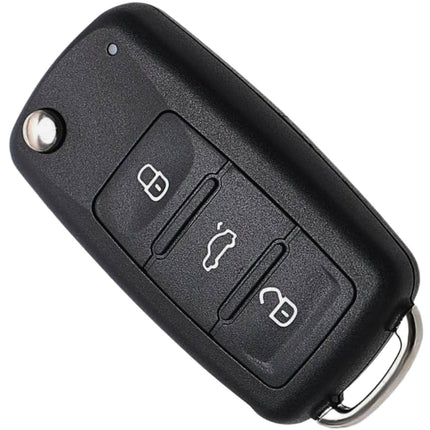 Volkswagen VW Sharan Key Fob Cover 3 Button Black Case Replacement Remote Repair