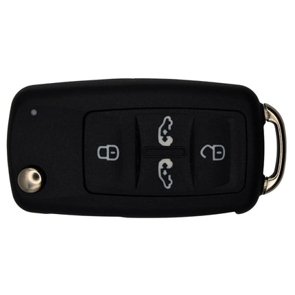 Volkswagen VW Transporter T5 T6 Key Fob Cover 4 Button Smart Black Case Repair