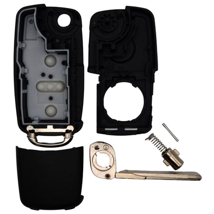 Volkswagen VW Transporter T5 T6 Key Fob Cover 4 Button Smart Black Case Repair