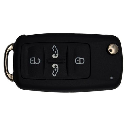 Volkswagen VW Transporter T5 T6 Key Fob Cover 4 Button Smart Black Case Repair