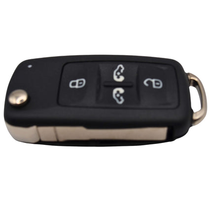 Volkswagen VW Transporter T5 T6 Key Fob Cover 4 Button Smart Black Case Repair
