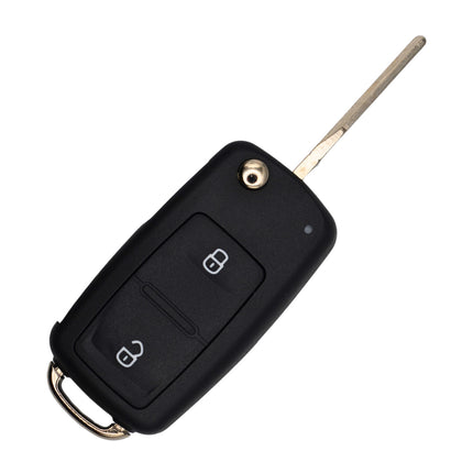Volkswagen VW Transporter T5 T6  Key Fob Case Replacement Cover 2 Button Black