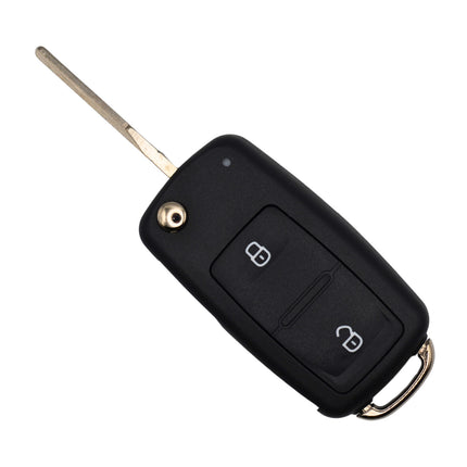 Volkswagen VW Transporter T5 T6  Key Fob Case Replacement Cover 2 Button Black