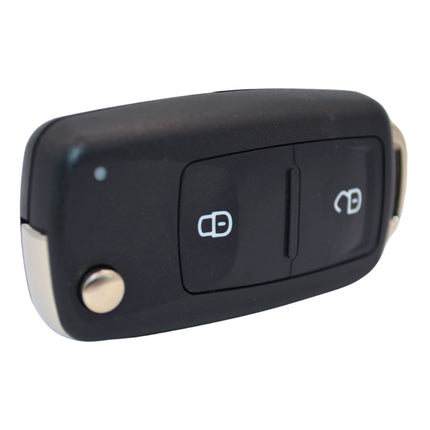 Volkswagen VW Transporter T5 T6  Key Fob Case Replacement Cover 2 Button Black